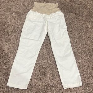 GAP White maternity Pants
